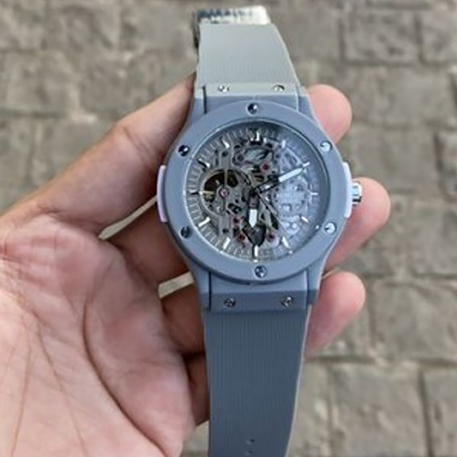 Hublot Skeleton Silver.