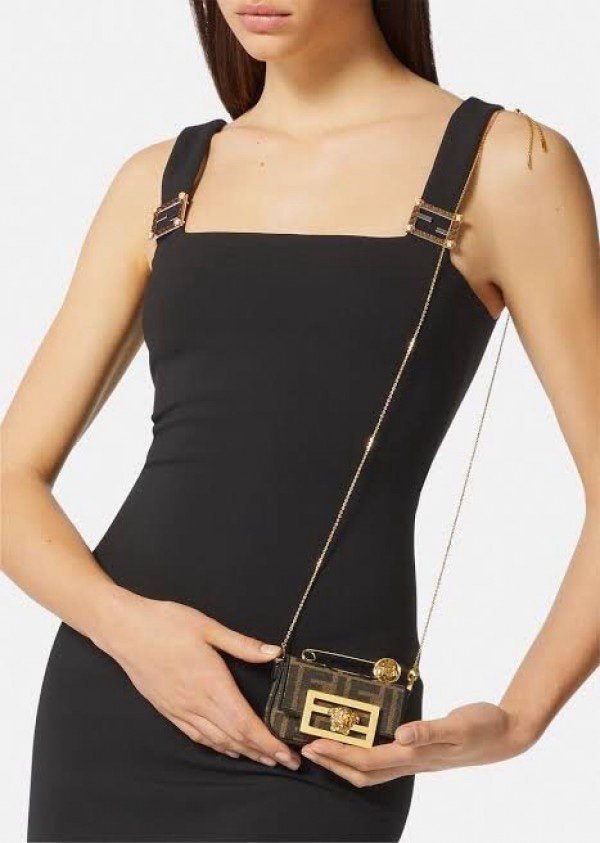 Fendi Fendace Nano Baguette Limited Edition Bag With OG Box & Dust Bag (Brown-640)(BSB)