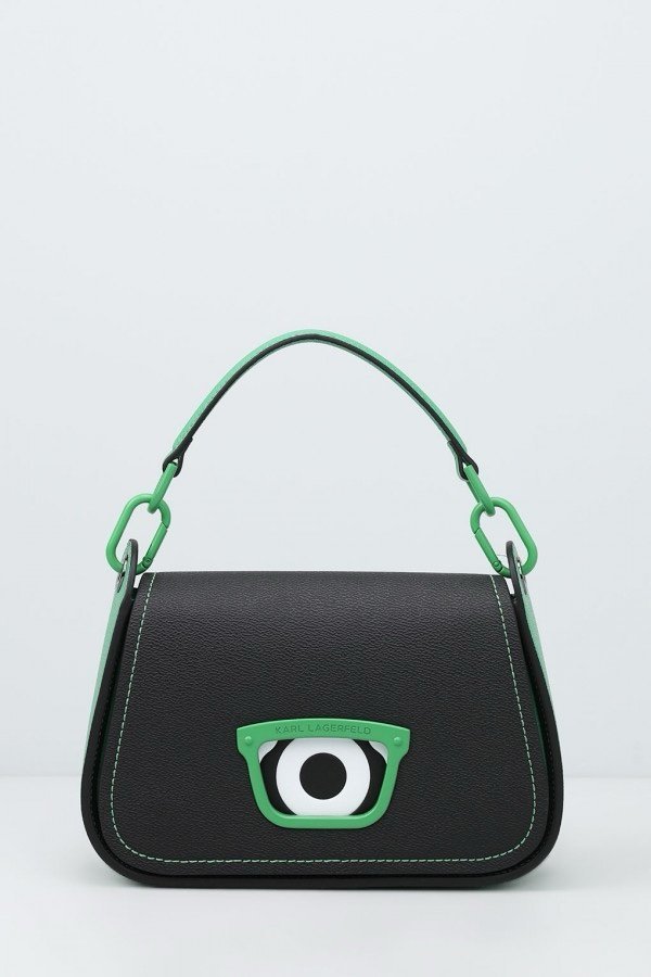 Karl Lagerfeld x Darcel Disappoints Print Crossbody Bag Black With OG Box & Dust Bag (KB032 BLACK)(LB)