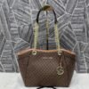 Michael Kors Jet Set Tote Travel Signature With Dust Bag (19015 Coffee Brown)