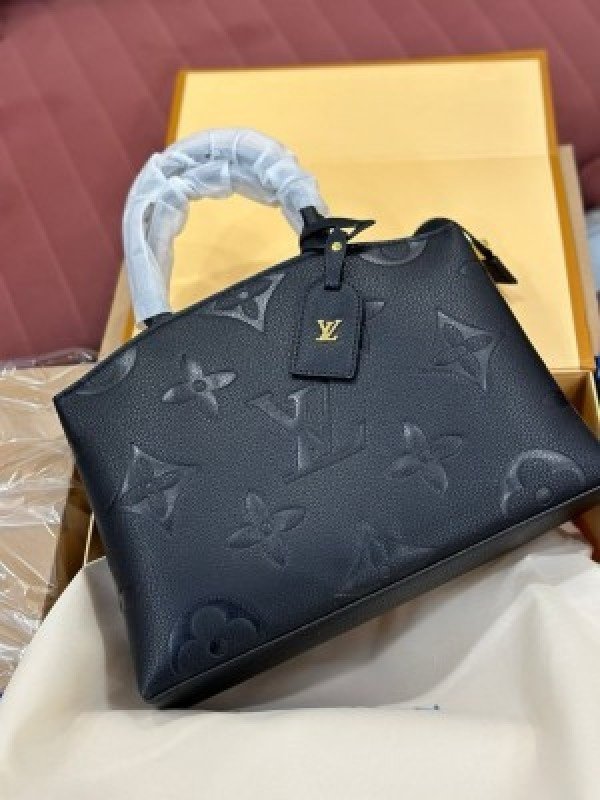 Louis Vuitton Palais Petit Bicolor Monogram Empreinte Leather Black With_Dust Bag 45811