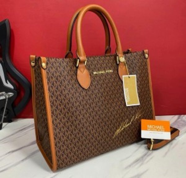 Michael Kors Handbag With Dust Bag And Sling (44572_Coffee_Brown)(LB)