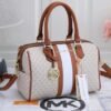 Michael Kors Speedy Mini Duffle With Dust Bag (20062_Beige_Brown)(LB)
