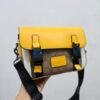 Coach Track Crossbody In Signature Canvas With Dust Bag 1680 White Yellow(LB)