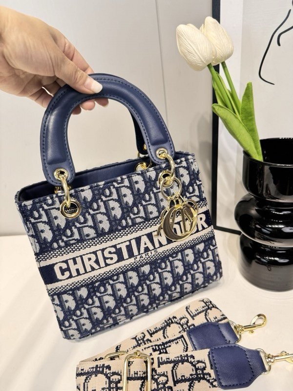 christian Dior lady cannage lambskin with folding box 245(BR)