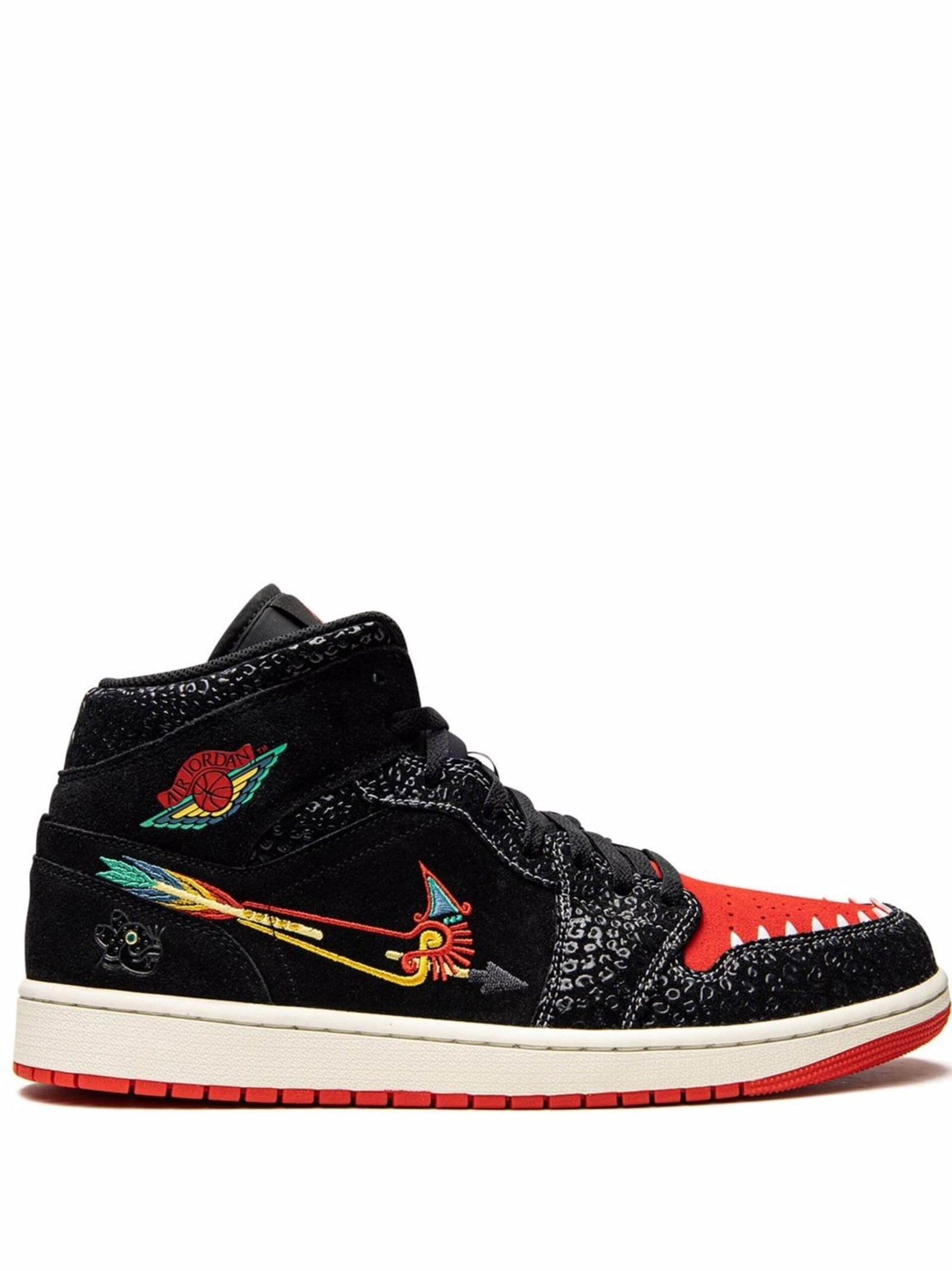 NIKE AIR JORDAN 1 MID SE SIEMPRE FAMILIA BALCK RED