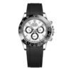 ROLEX DAYTONA (BLACK/SILVER) FIBER BELT PREMIUM WRIST WATCH