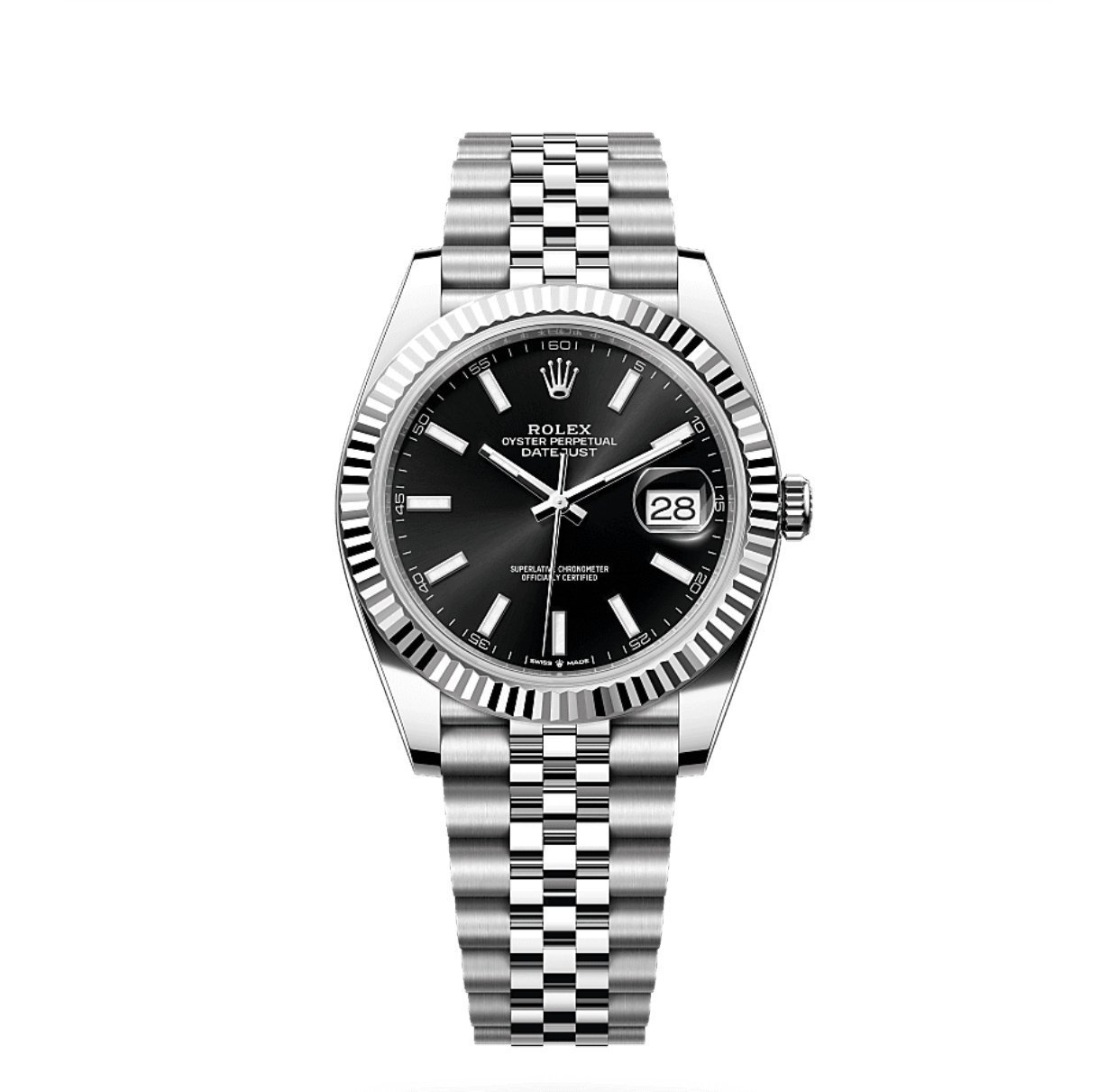 ROLEEX OYSTER DATE JUST BLACK PREMIUM QUALITY WRIST WATCH