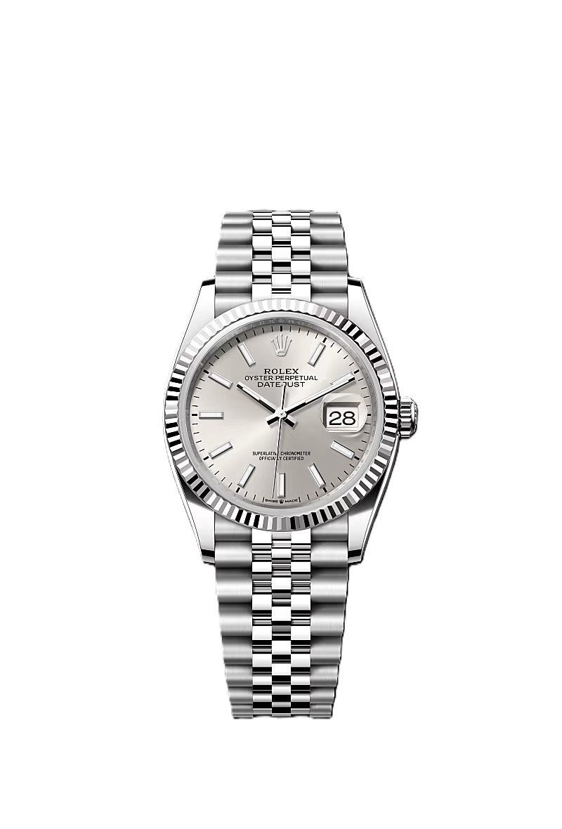 Rolex Date just 36 silver dial