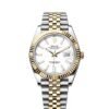 Rolex Datejust Dualtone White Dial Metal Watch